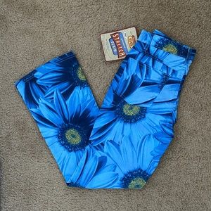 Vintage Floral Denim Pants